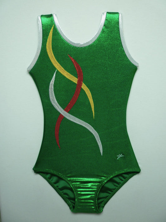 S3 Kelly Green Mystique Tank Bodysuit